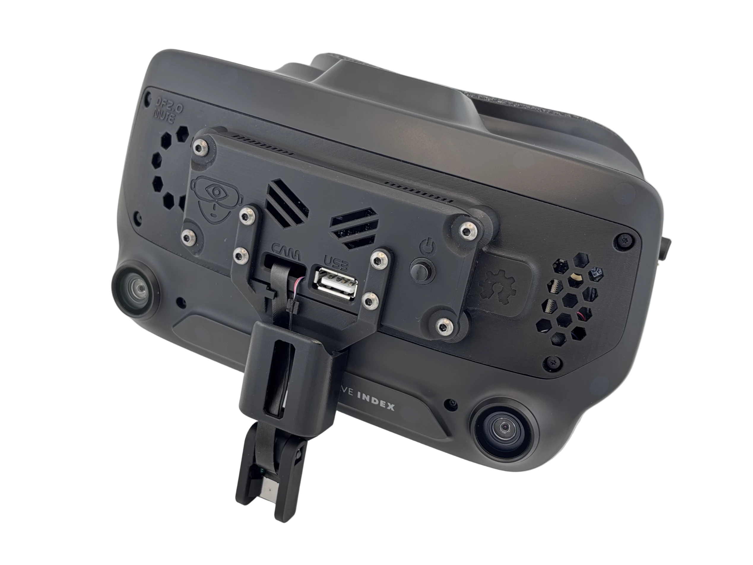 Valve Index with FaceFocusVR faceplate attached