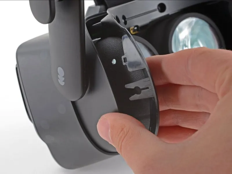 Positioning the left side of the face gasket bezel